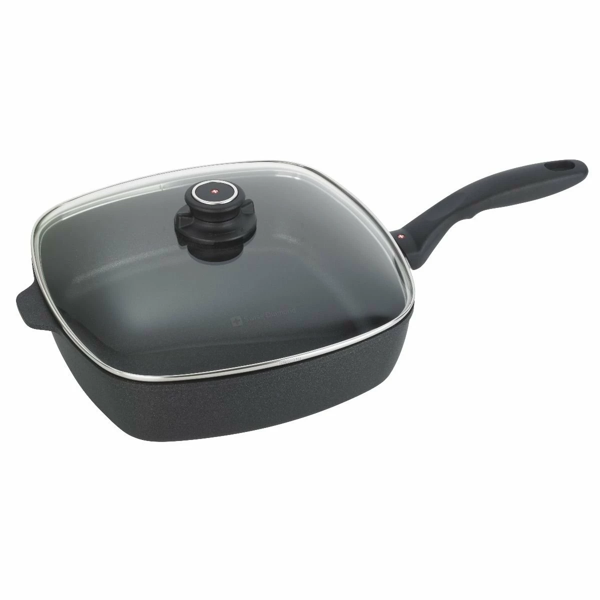 Swiss Diamond | HD Square Sauté Pan With Lid - 11" X 11" (5.3 Qt.) 1 Swiss Diamond | HD Square Sauté Pan With Lid - 11" X 11" (5.3 Qt.)